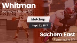 Matchup: Whitman vs. Sachem East  2017