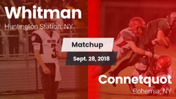 Matchup: Whitman vs. Connetquot  2018
