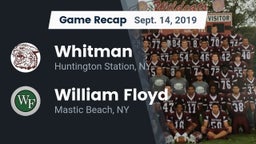 Recap: Whitman  vs. William Floyd  2019