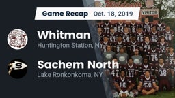 Recap: Whitman  vs. Sachem North  2019