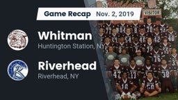 Recap: Whitman  vs. Riverhead  2019