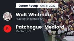 Recap: Walt Whitman  vs. Patchogue-Medford  2022