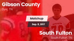 Matchup: Gibson County vs. South Fulton  2017