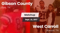 Matchup: Gibson County vs. West Carroll  2017