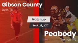 Matchup: Gibson County vs. Peabody  2017