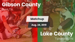 Matchup: Gibson County vs. Lake County  2018