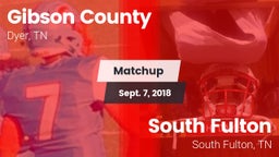 Matchup: Gibson County vs. South Fulton  2018