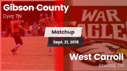 Matchup: Gibson County vs. West Carroll  2018