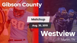 Matchup: Gibson County vs. Westview  2019
