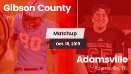 Matchup: Gibson County vs. Adamsville  2019