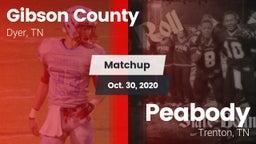 Matchup: Gibson County vs. Peabody  2020