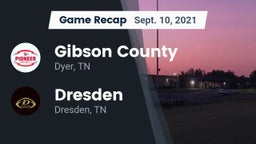 Recap: Gibson County  vs. Dresden  2021