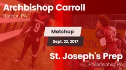 Matchup: Archbishop Carroll vs. St. Joseph's Prep  2017