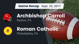 Recap: Archbishop Carroll  vs. Roman Catholic  2017