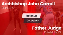 Matchup: Archbishop John Carr vs. Father Judge  2017