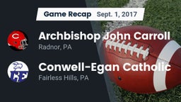 Recap: Archbishop John Carroll  vs. Conwell-Egan Catholic  2017