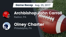 Recap: Archbishop John Carroll  vs. Olney Charter  2017