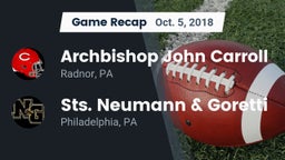 Recap: Archbishop John Carroll  vs. Sts. Neumann & Goretti  2018