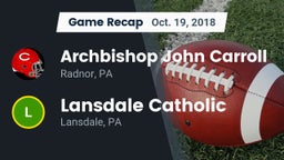Recap: Archbishop John Carroll  vs. Lansdale Catholic  2018