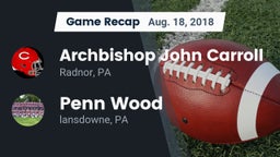 Recap: Archbishop John Carroll  vs. Penn Wood  2018