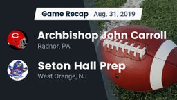 Recap: Archbishop John Carroll  vs. Seton Hall Prep  2019