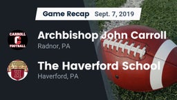 Recap: Archbishop John Carroll  vs. The Haverford School 2019
