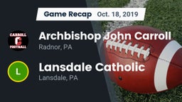 Recap: Archbishop John Carroll  vs. Lansdale Catholic  2019