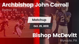 Matchup: Archbishop John Carr vs. Bishop McDevitt  2019
