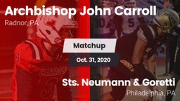 Matchup: Archbishop John Carr vs. Sts. Neumann & Goretti  2020