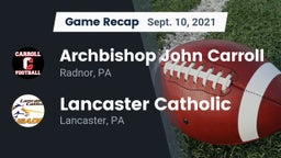 Recap: Archbishop John Carroll  vs. Lancaster Catholic  2021