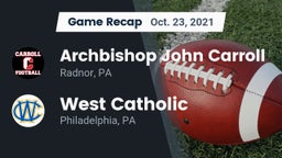 Recap: Archbishop John Carroll  vs. West Catholic  2021