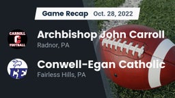 Recap: Archbishop John Carroll  vs. Conwell-Egan Catholic  2022
