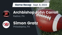 Recap: Archbishop John Carroll  vs. Simon Gratz  2023