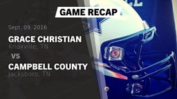 Recap: Grace Christian  vs. Campbell County  2016