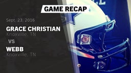 Recap: Grace Christian  vs. Webb  2016