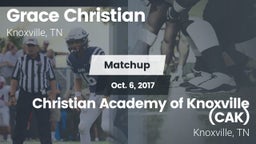 Matchup: Grace Christian vs. Christian Academy of Knoxville (CAK) 2017