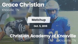 Matchup: Grace Christian vs. Christian Academy of Knoxville 2018