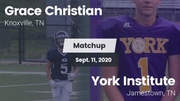 Matchup: Grace Christian vs. York Institute 2020