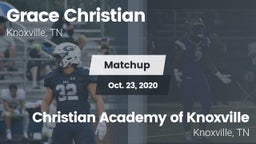 Matchup: Grace Christian vs. Christian Academy of Knoxville 2020