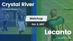 Matchup: Crystal River vs. Lecanto  2017