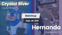Matchup: Crystal River vs. Hernando  2018