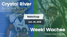 Matchup: Crystal River vs. Weeki Wachee  2018