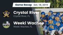 Recap: Crystal River  vs. Weeki Wachee  2019