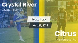 Matchup: Crystal River vs. Citrus  2019