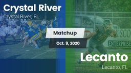 Matchup: Crystal River vs. Lecanto  2020