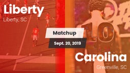 Matchup: Liberty vs. Carolina  2019