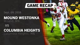 Recap: Mound Westonka  vs. Columbia Heights  2016
