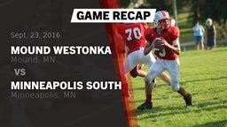 Recap: Mound Westonka  vs. Minneapolis South  2016