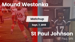 Matchup: Mound Westonka vs. St Paul Johnson  2018