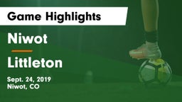 Niwot  vs Littleton Game Highlights - Sept. 24, 2019